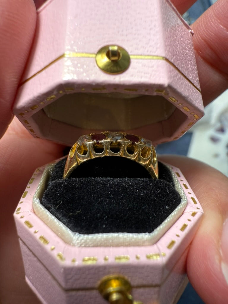 Ruby and Diamond Antique Ring