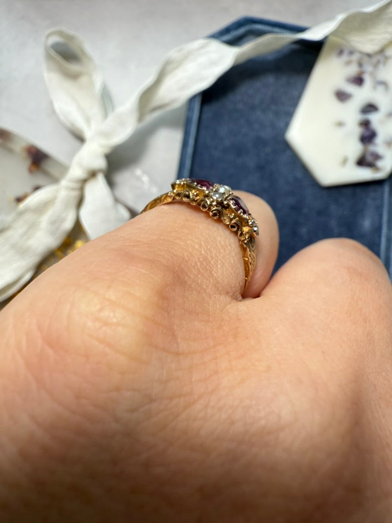 15ct Victorian Love Token Ring