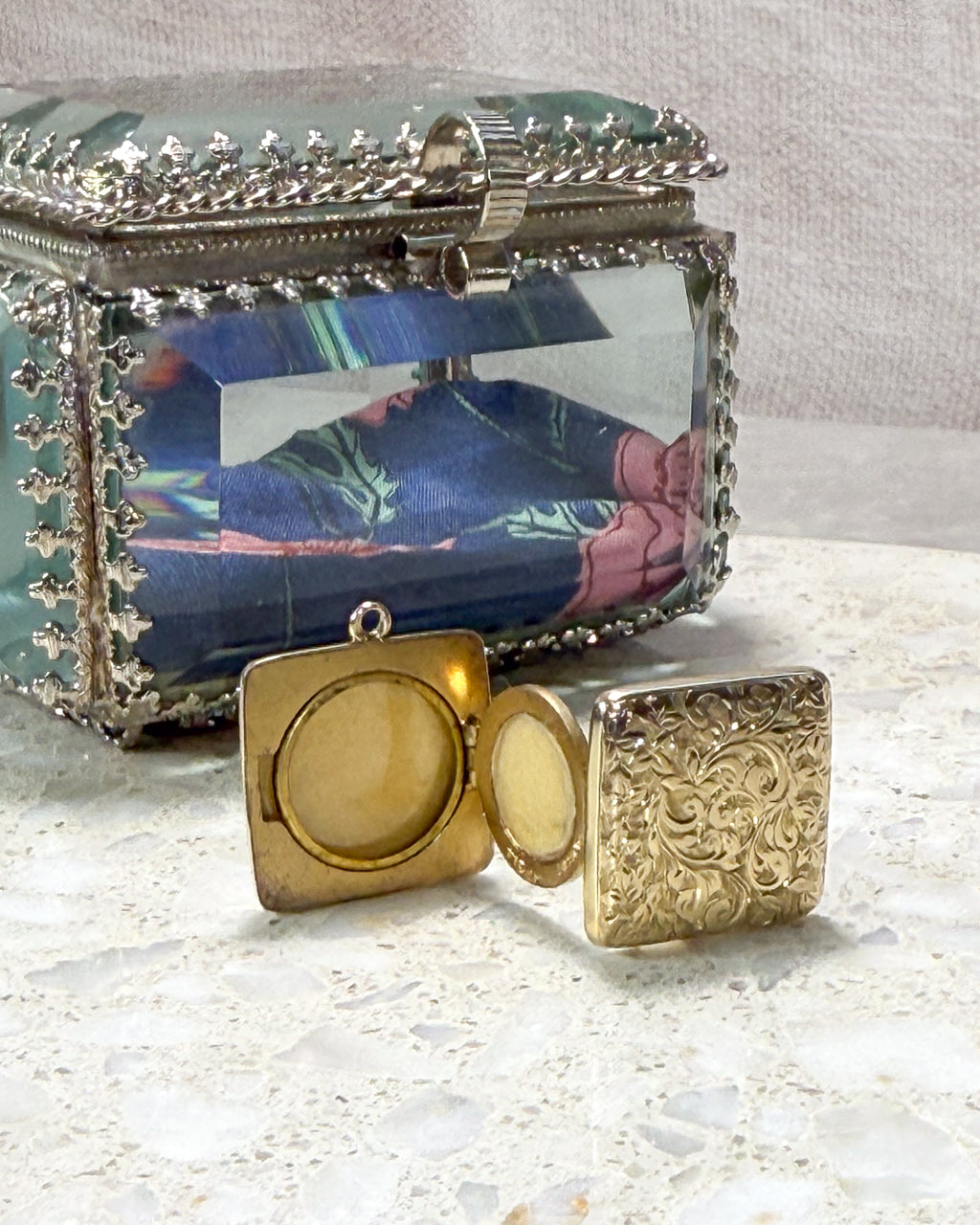 Four Picture Square Locket