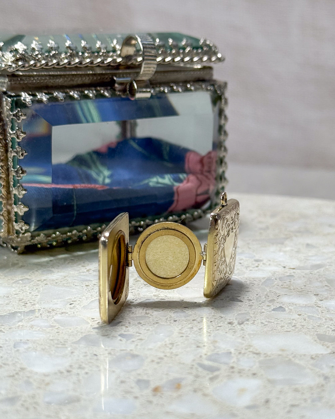 Four Picture Square Locket