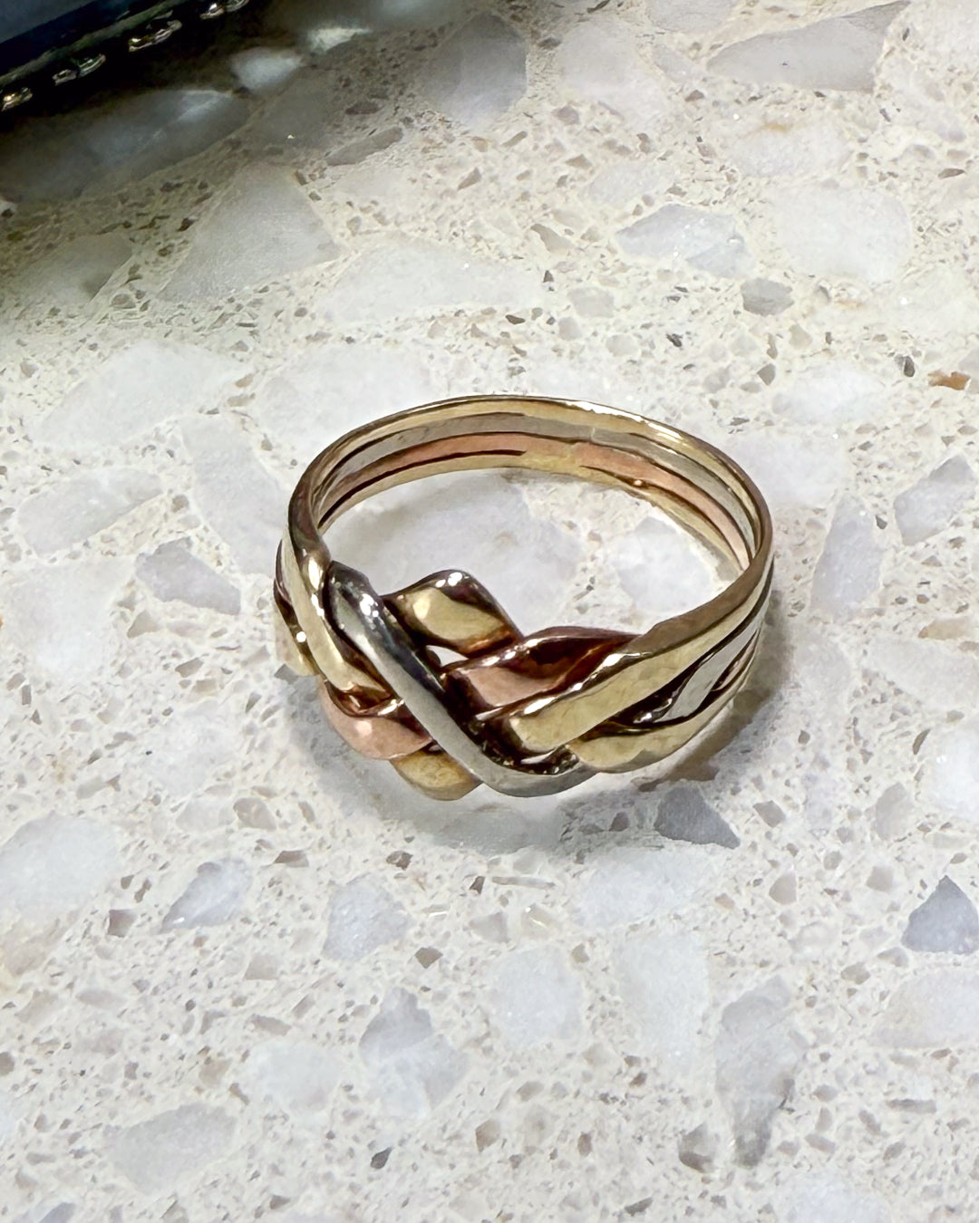 Tri-colour Puzzle Ring