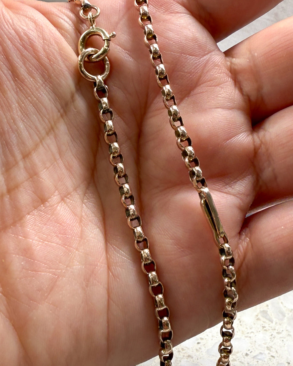 Stunning Rosy Gold Chain - 87.5cm!