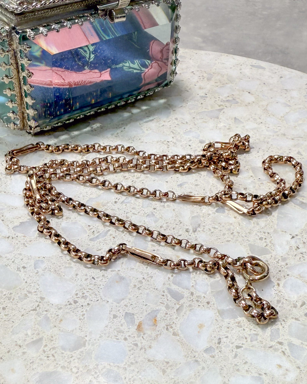 Stunning Rosy Gold Chain - 87.5cm!