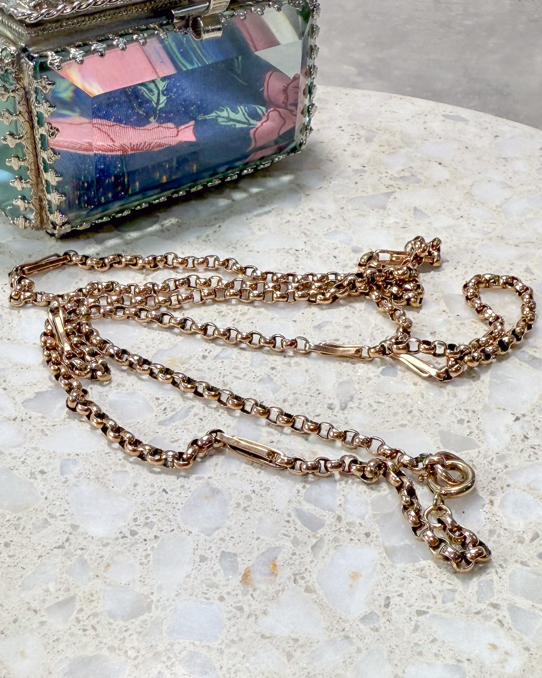 Stunning Rosy Gold Chain - 87.5cm!