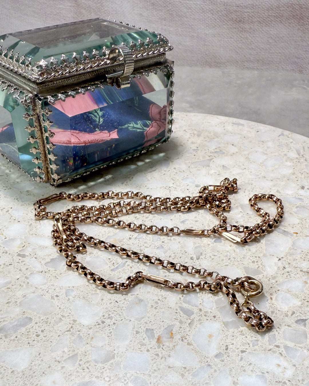 Stunning Rosy Gold Chain - 87.5cm!