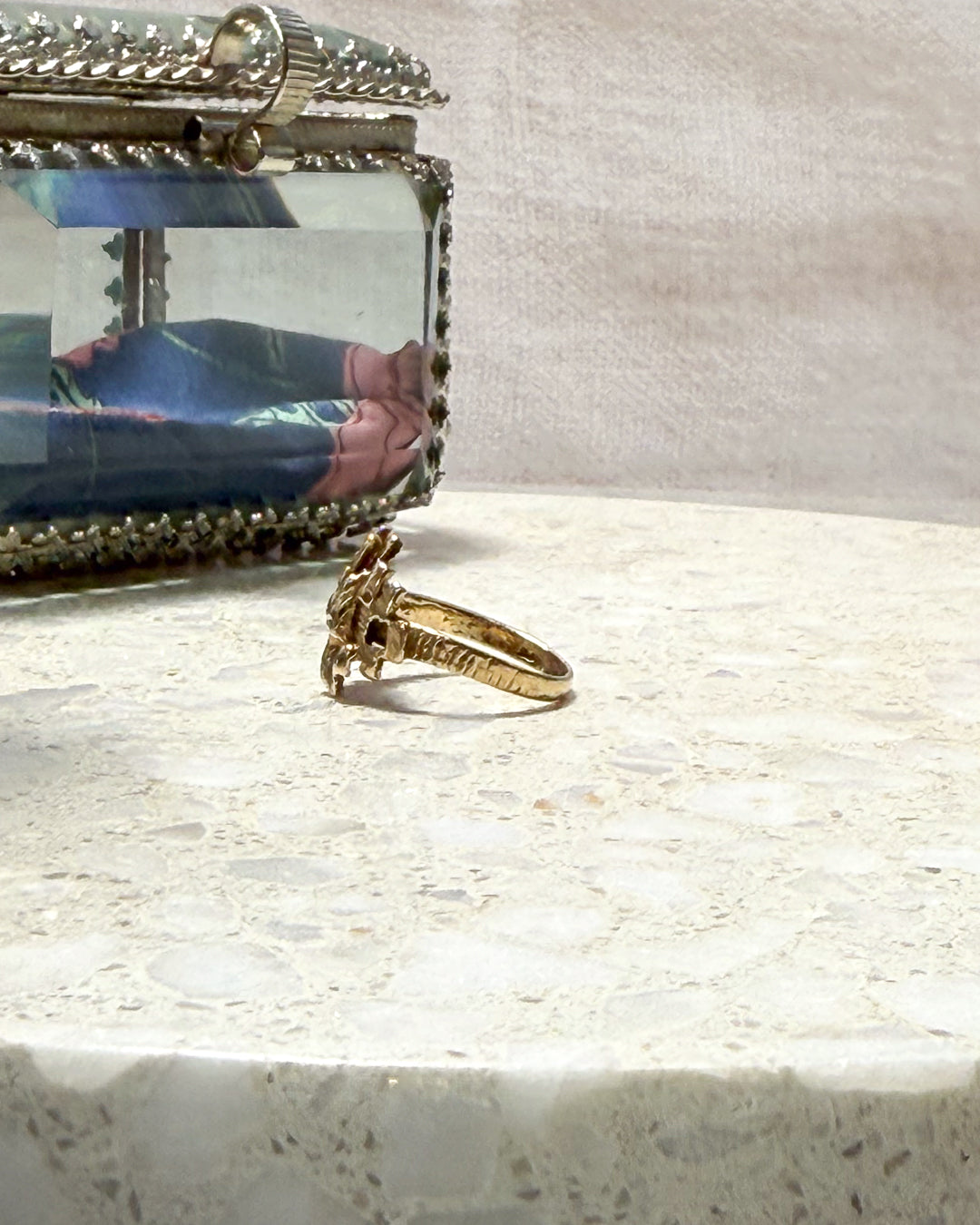 Striking Vintage Brutalist Ring