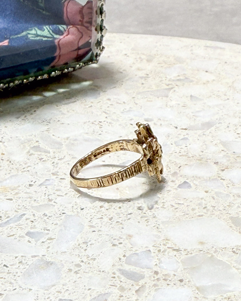 Striking Vintage Brutalist Ring