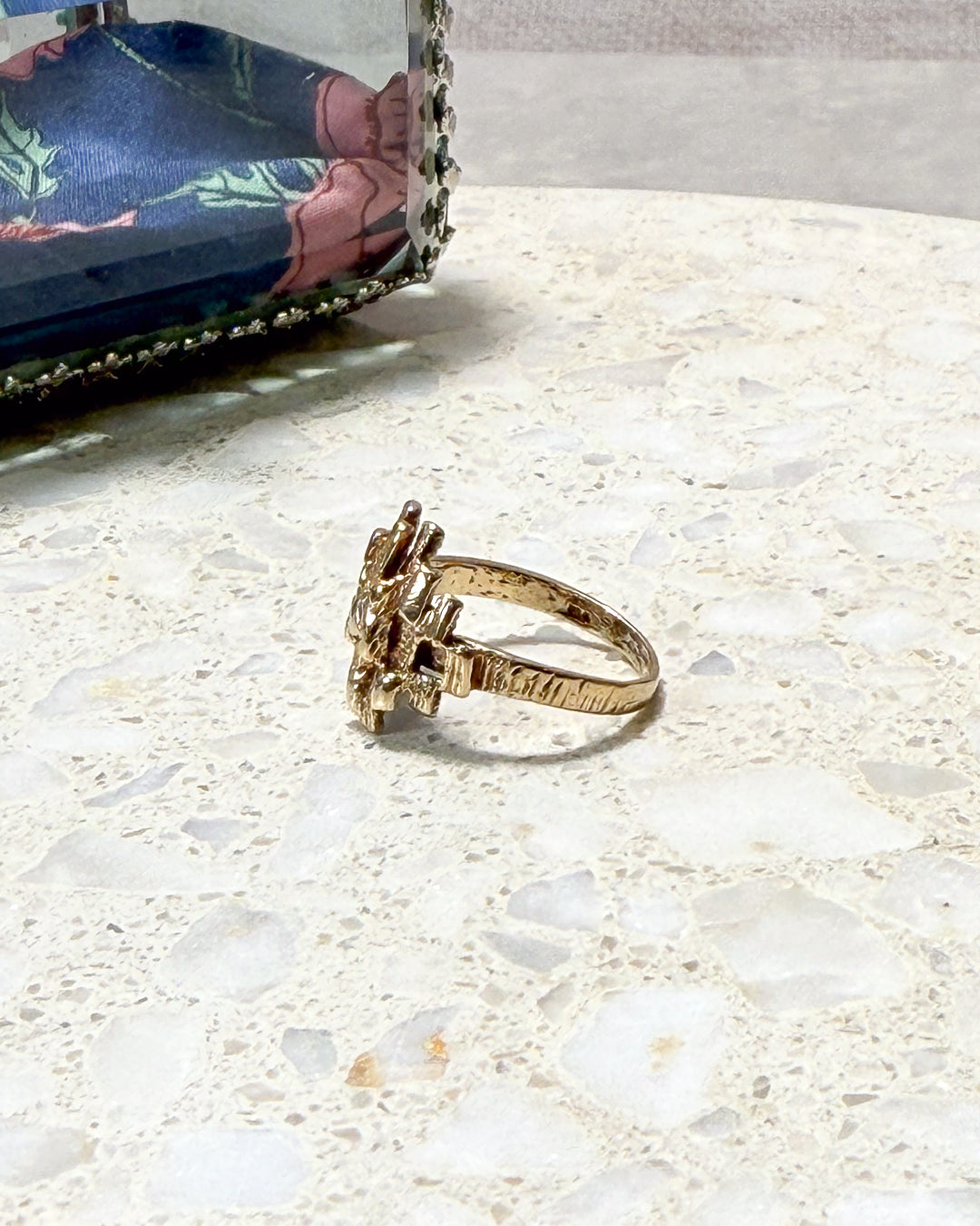 Striking Vintage Brutalist Ring