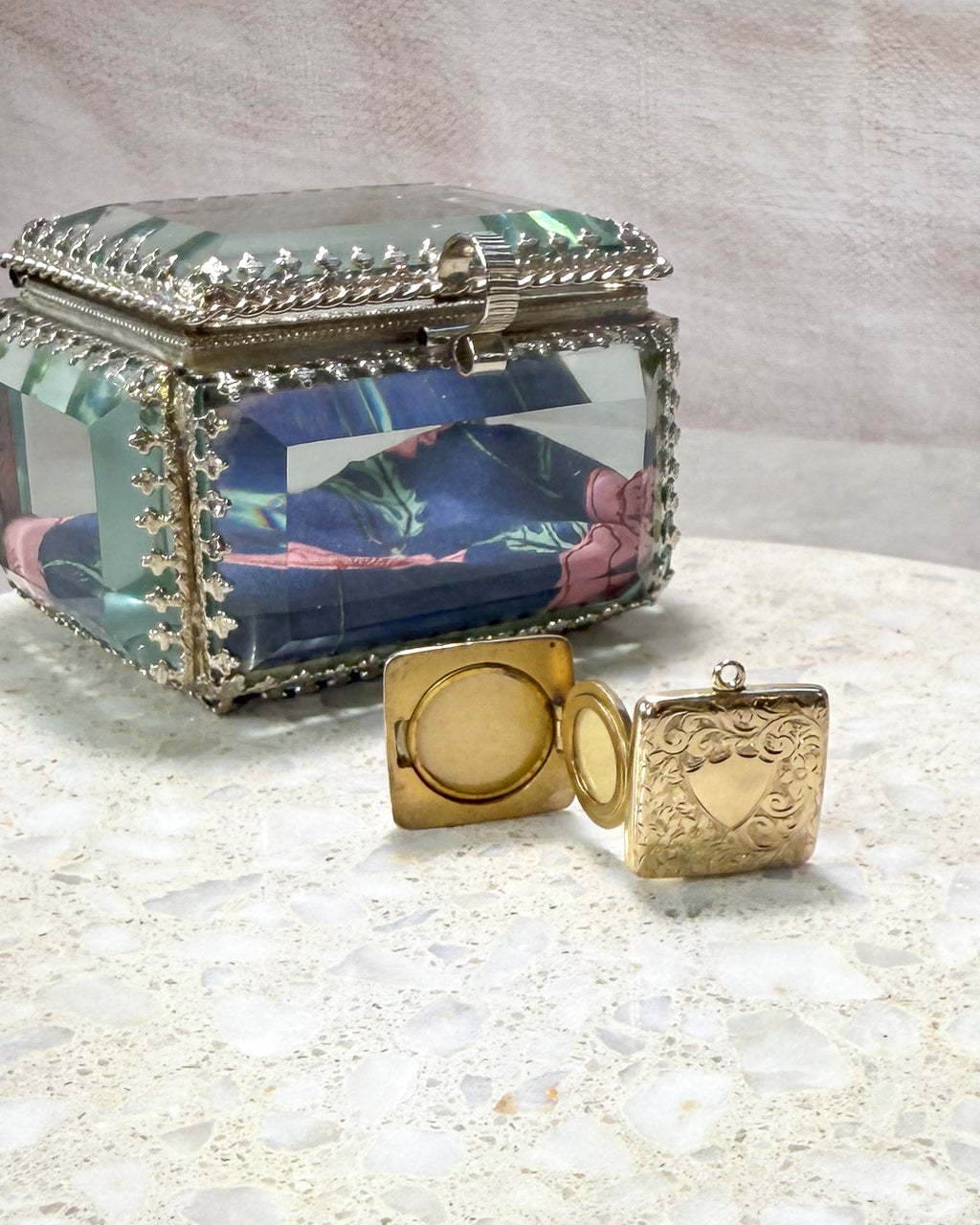 Four Picture Square Locket