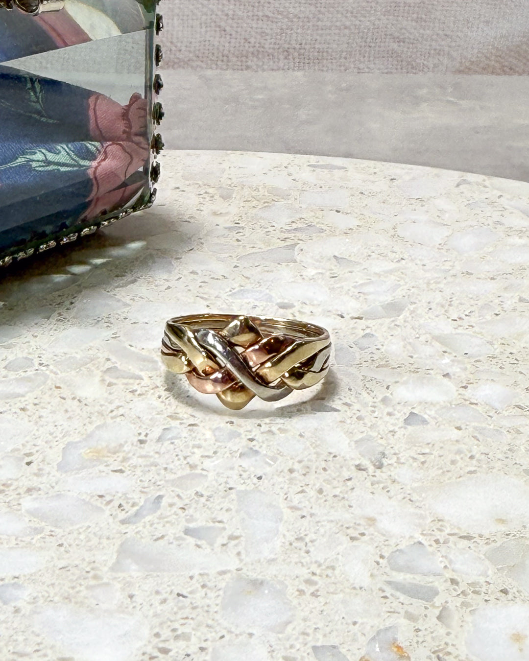 Tri-colour Puzzle Ring