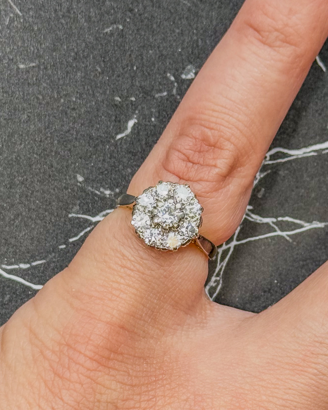 Diamond Cluster Ring