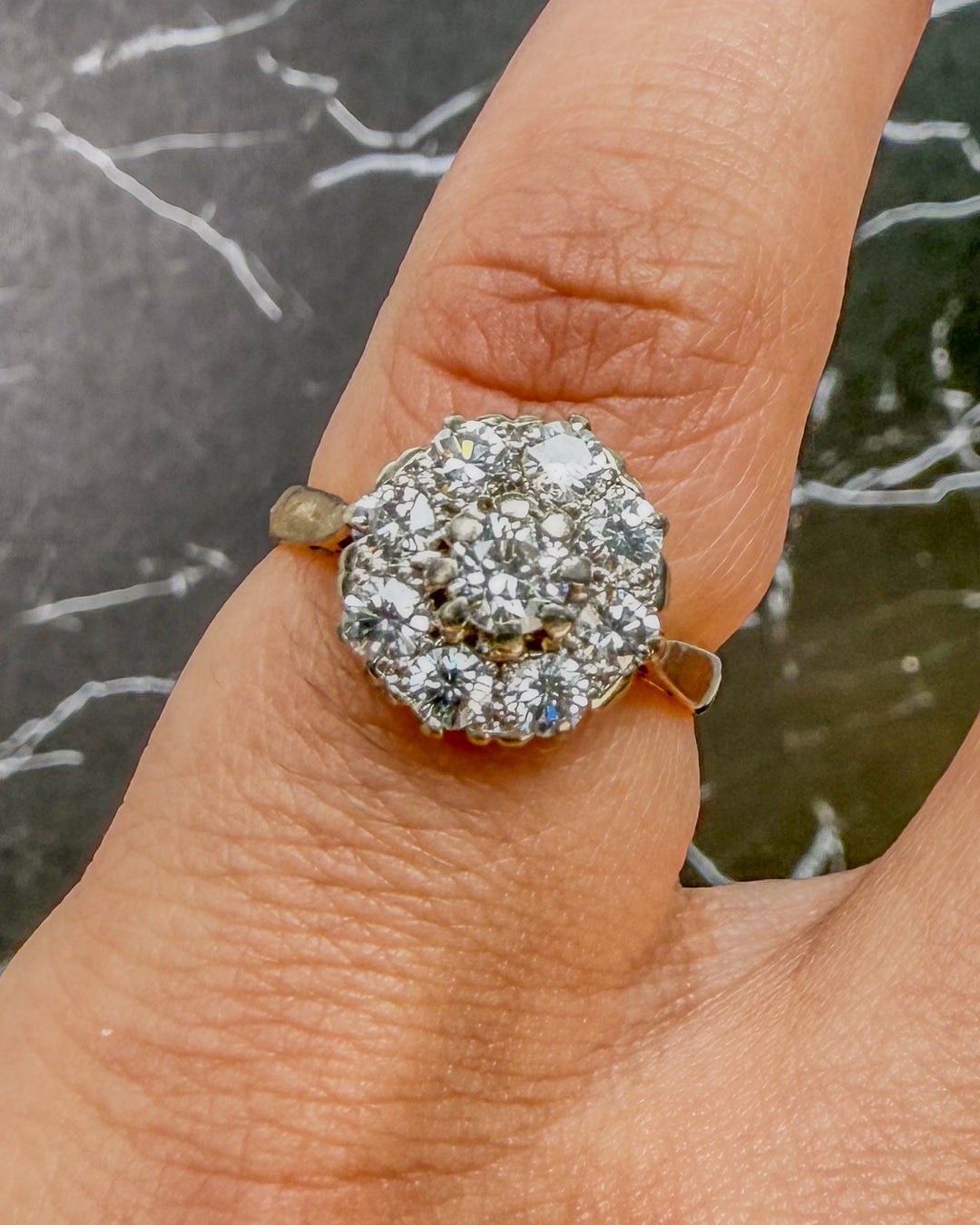 Diamond Cluster Ring