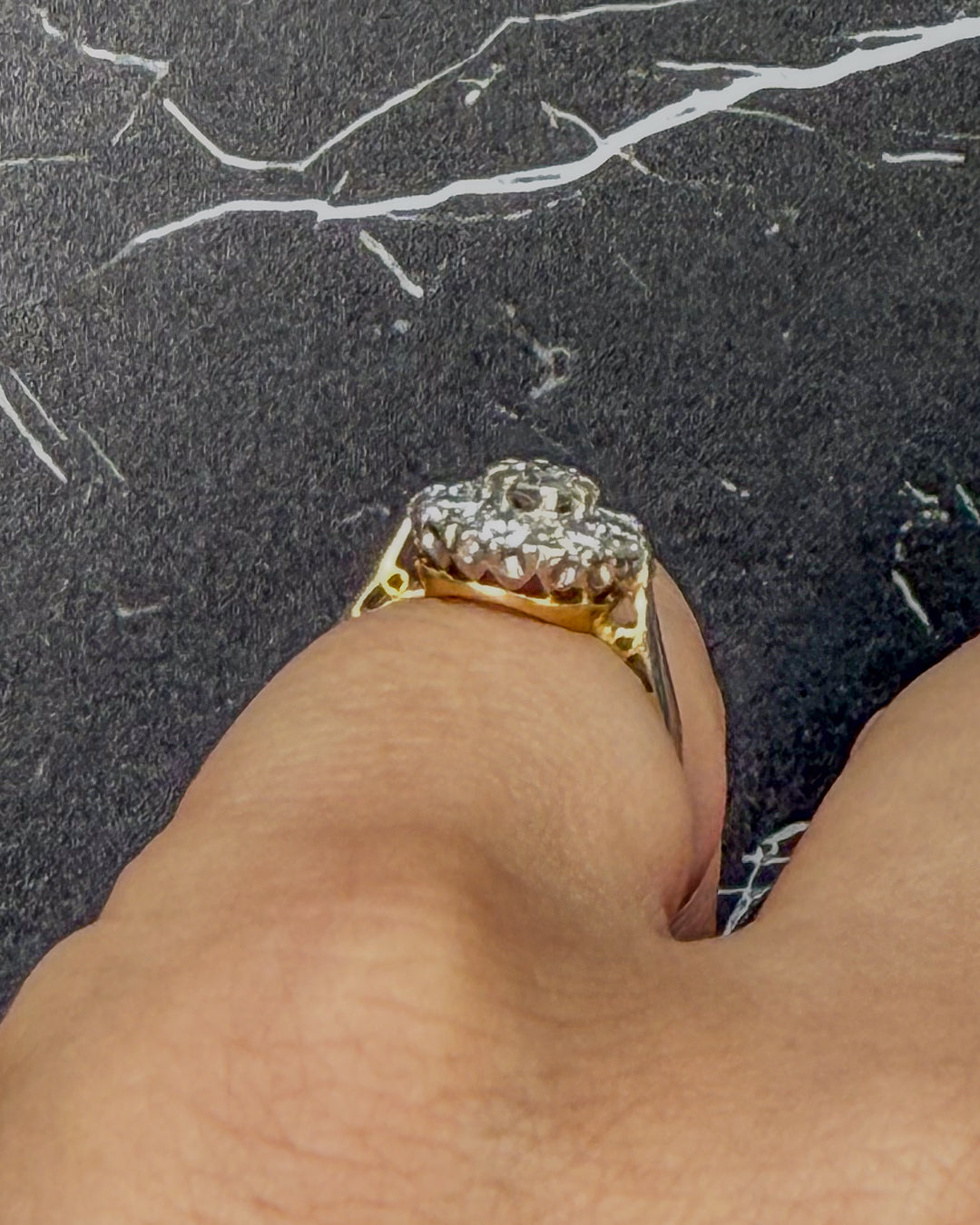 Diamond Cluster Ring