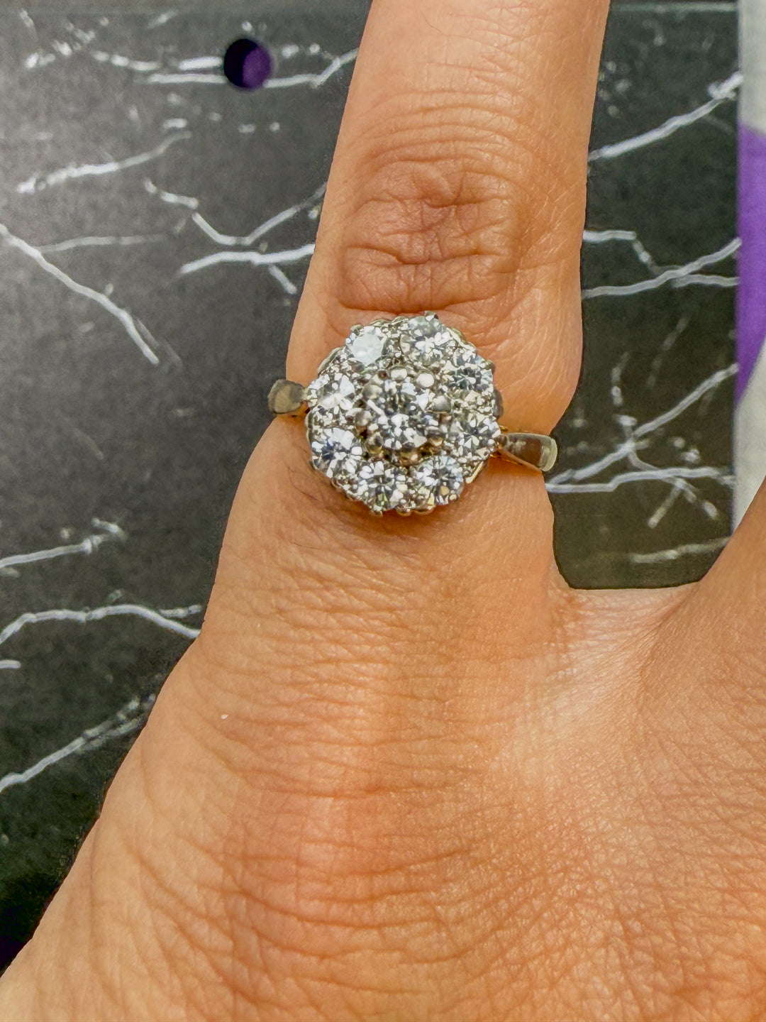 Diamond Cluster Ring