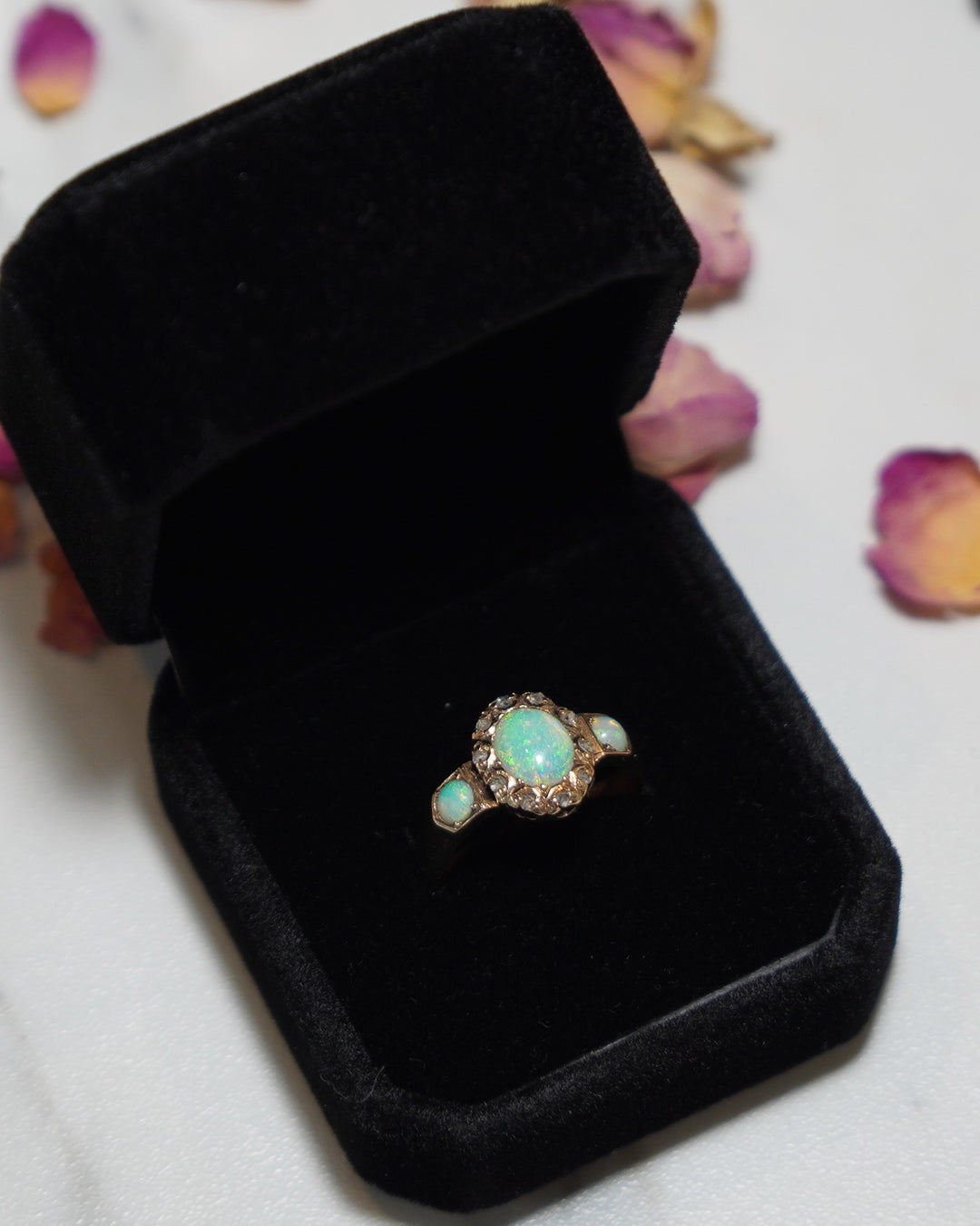 Opal and Diamond 15ct gold Ring