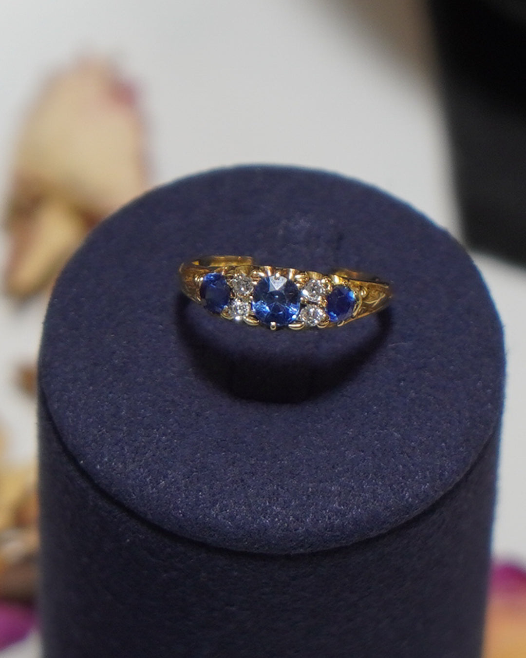 Sapphire and Diamond Ring
