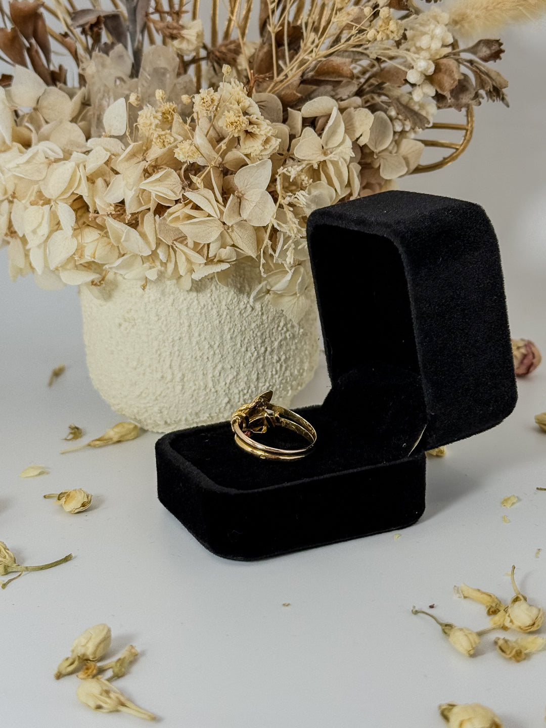 French Antique Double Snake Ring