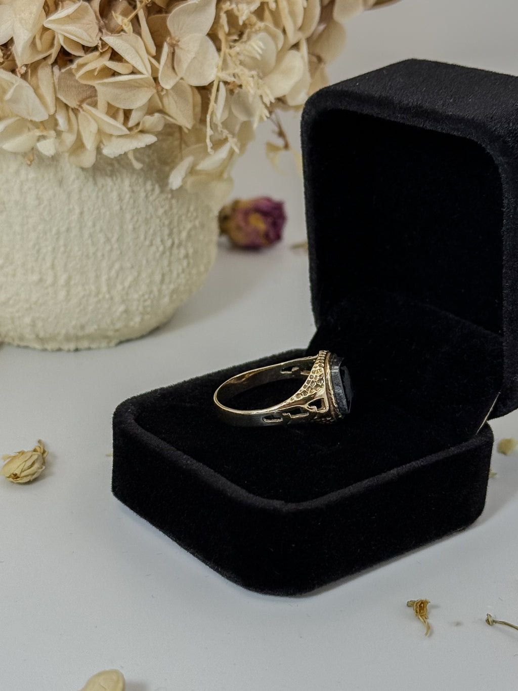 Hematite Intaglio Ring