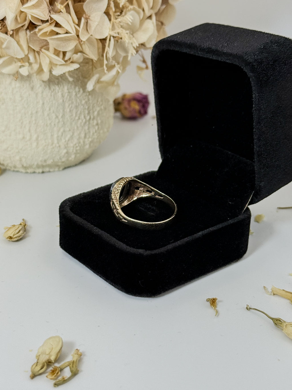 Hematite Intaglio Ring