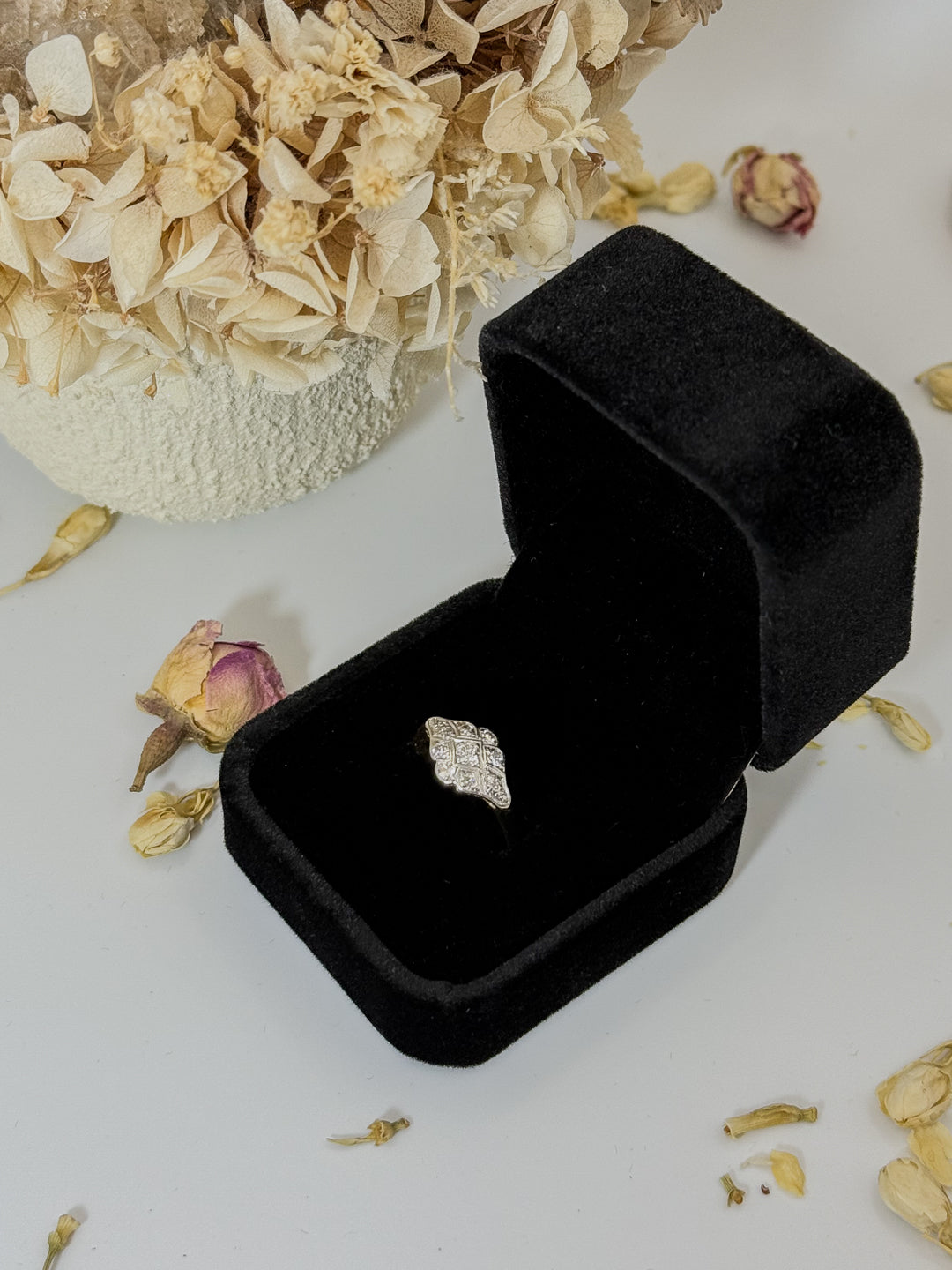 Antique Diamond Panel Ring