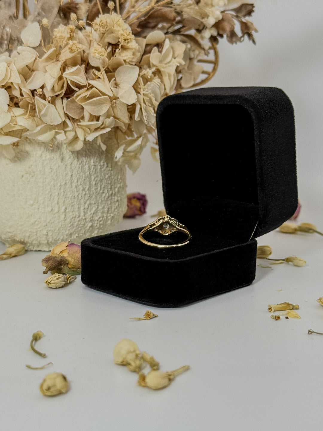 Antique Diamond Panel Ring