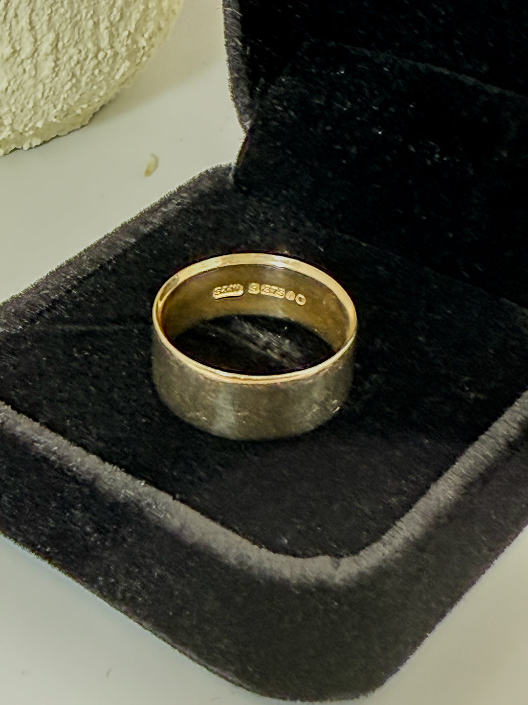Wide Stackable Gold Band