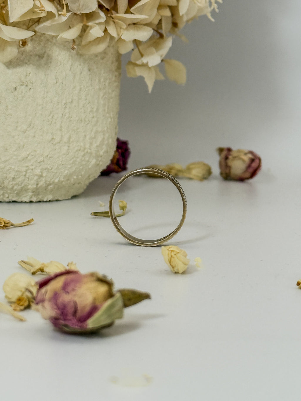 Vintage Crosshatched Ring