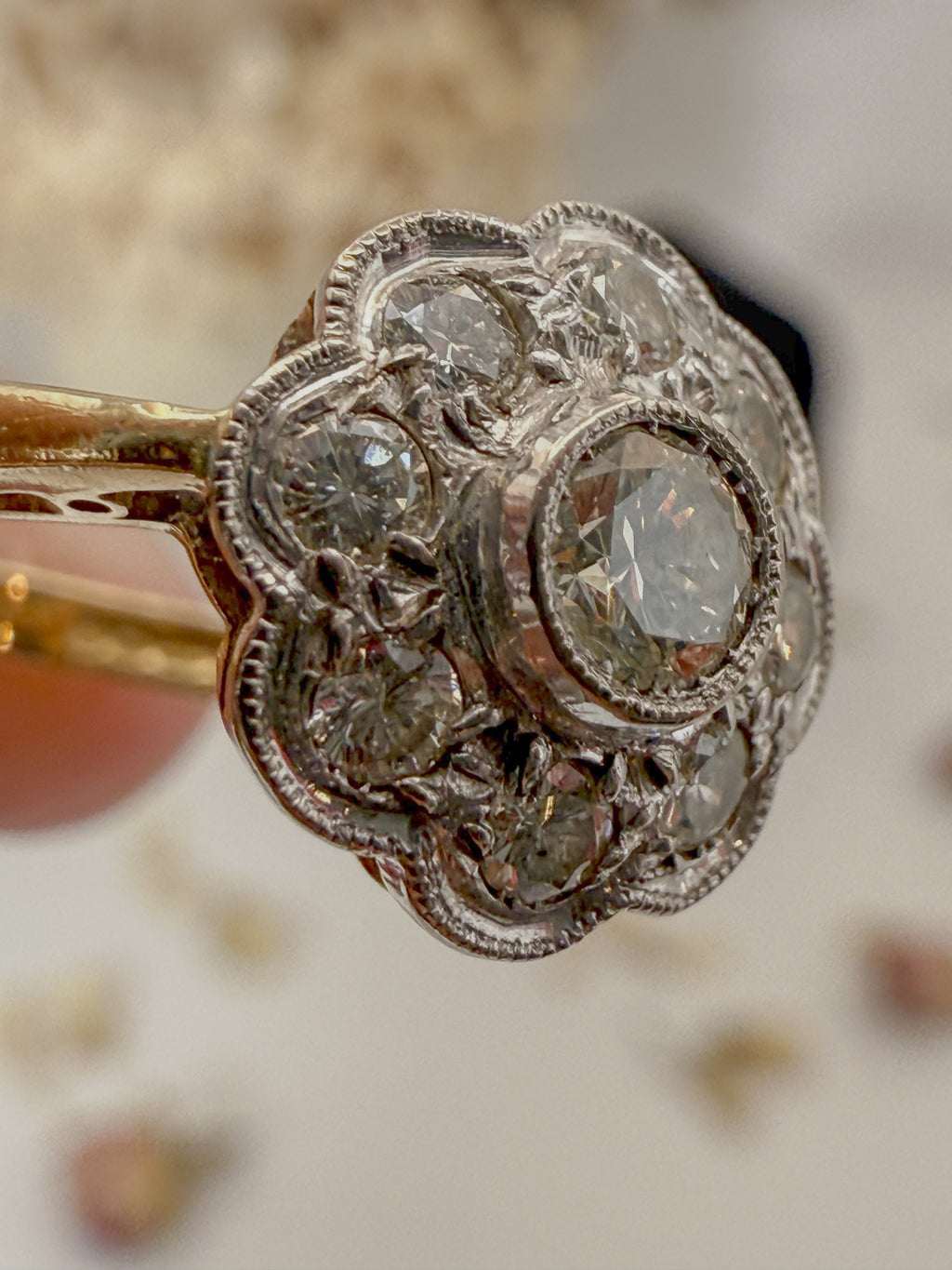 18ct Diamond Daisy Cluster Ring