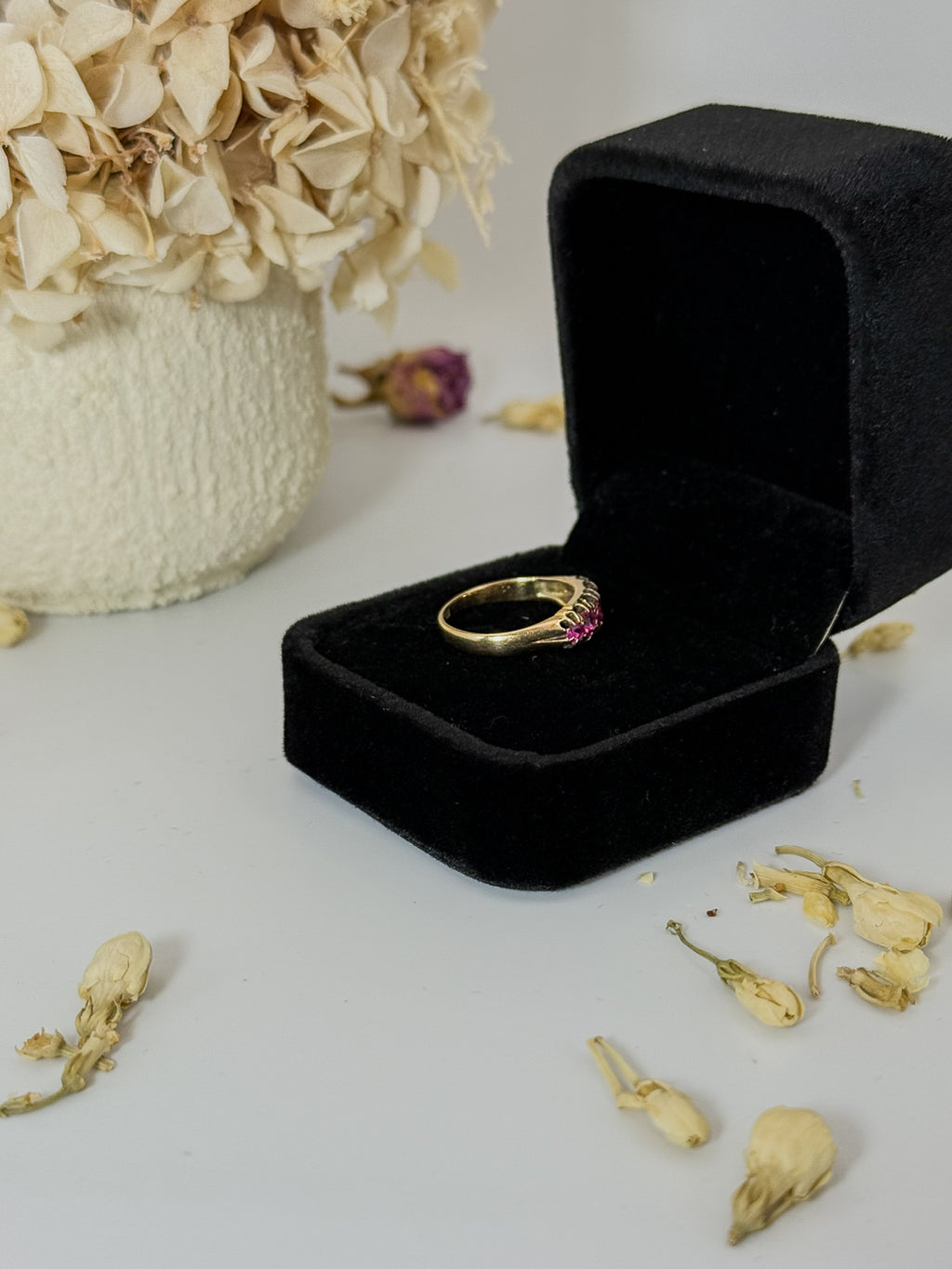 18ct Antique Ruby Five Stone Ring
