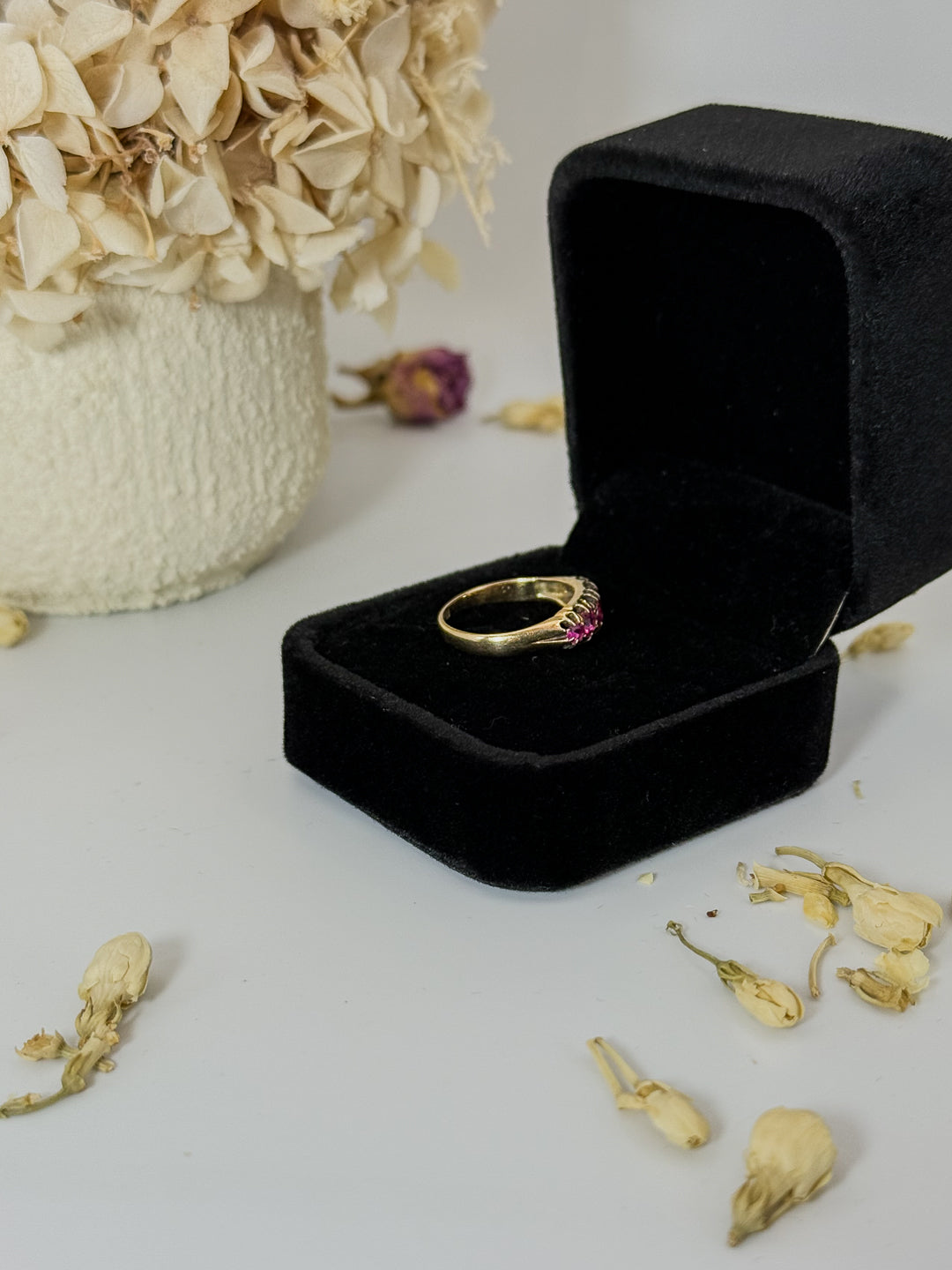 18ct Antique Ruby Five Stone Ring