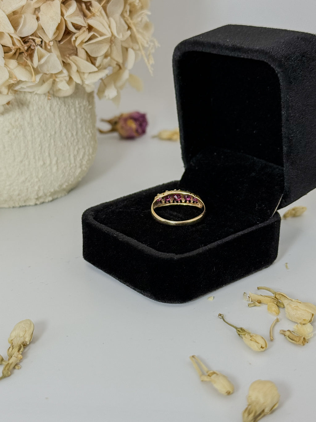 18ct Antique Ruby Five Stone Ring
