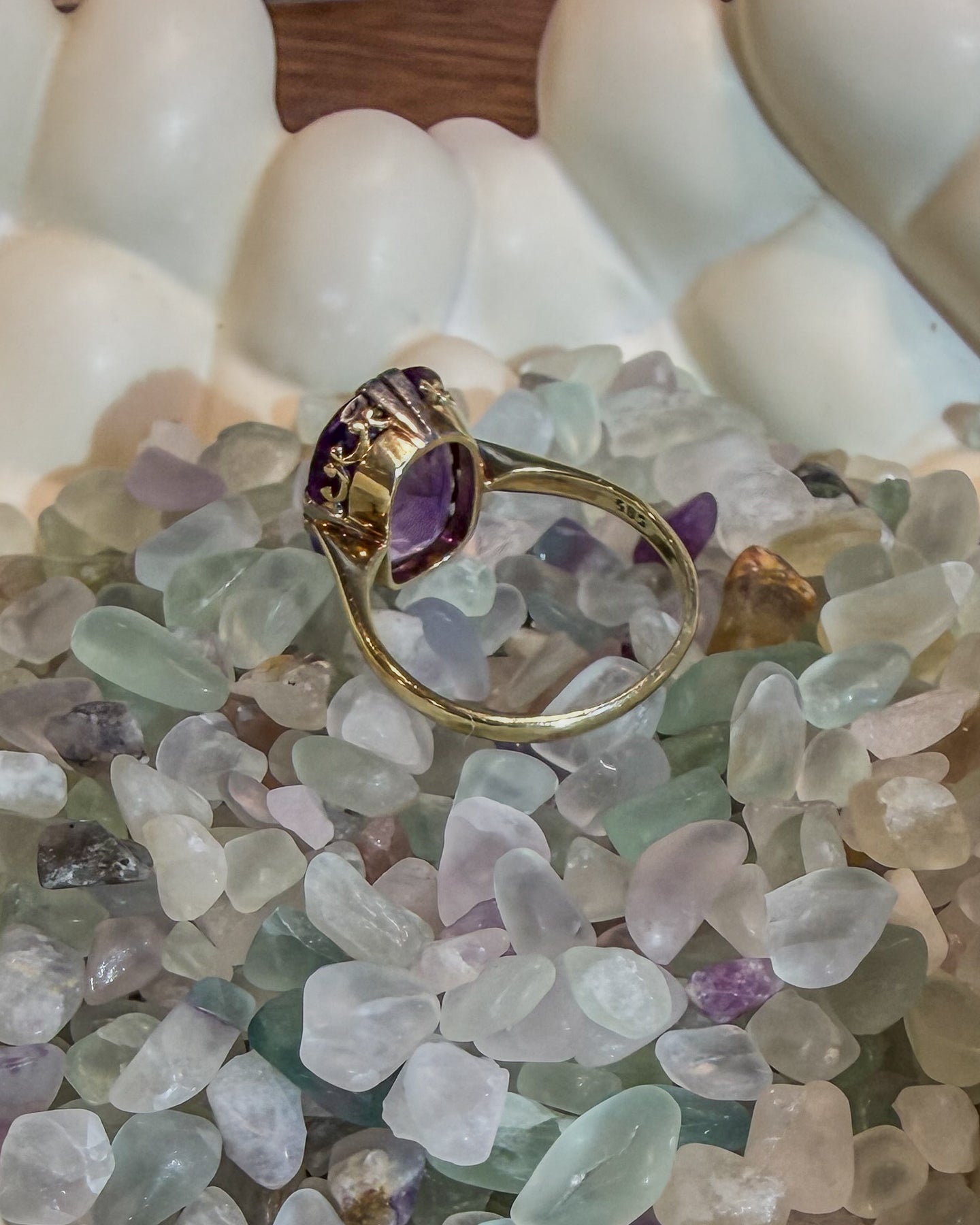 14ct Gold and Amethyst Ring