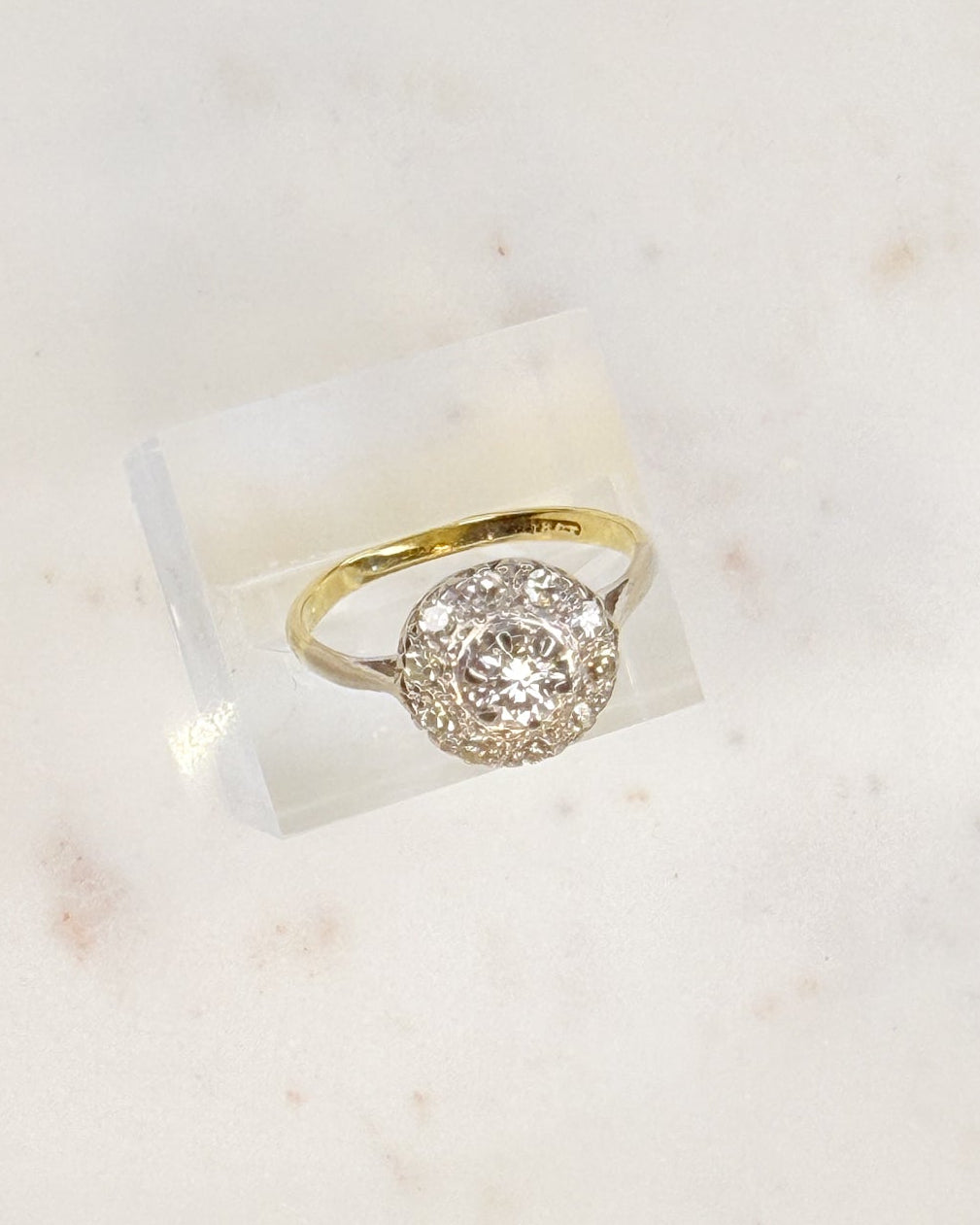18ct Gold and Diamond Cluster