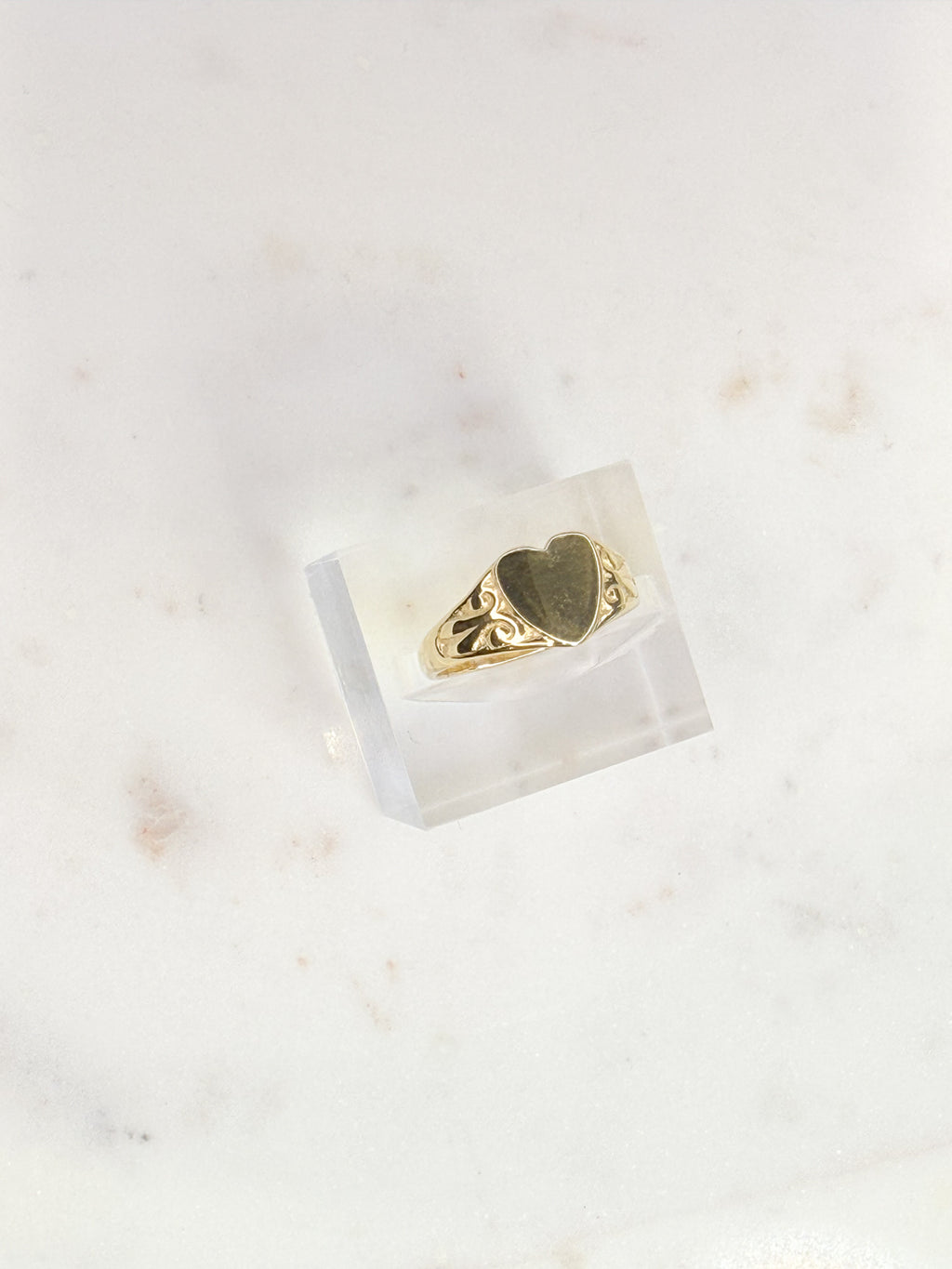 Heart-shaped Signet Ring
