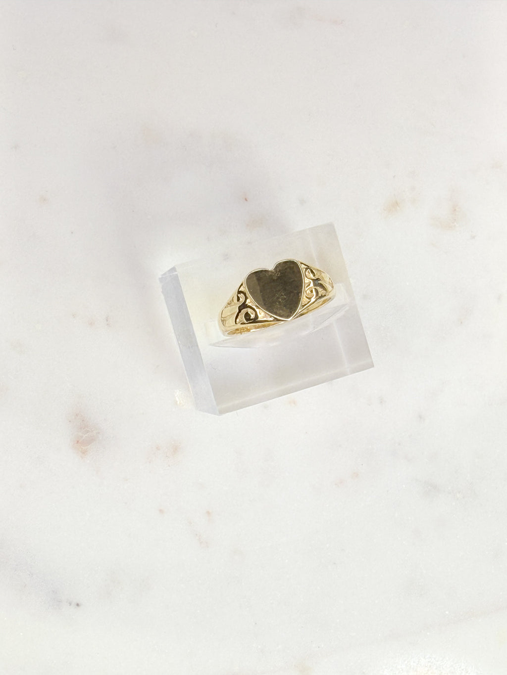 Heart-shaped Signet Ring