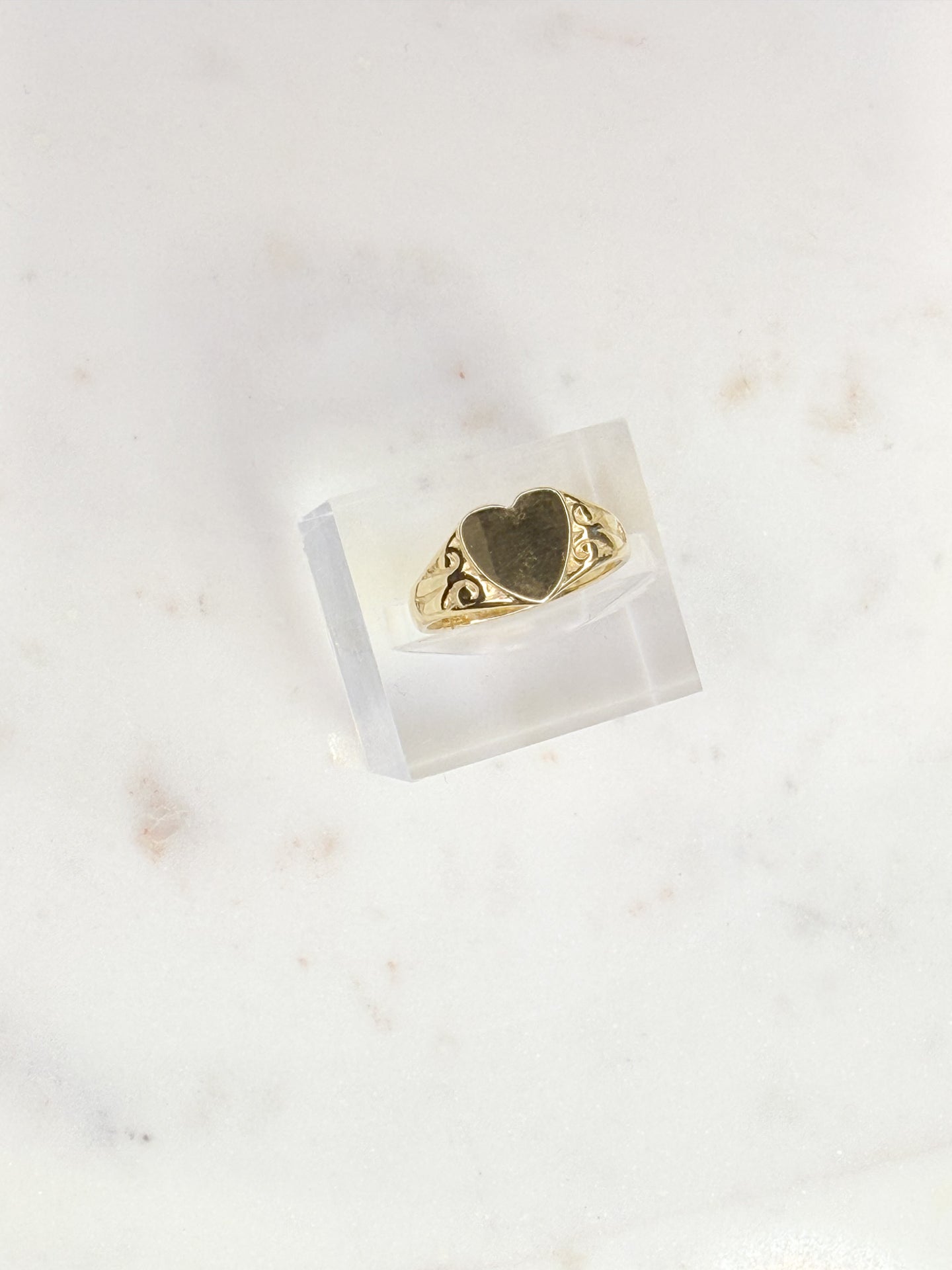 Heart-shaped Signet Ring