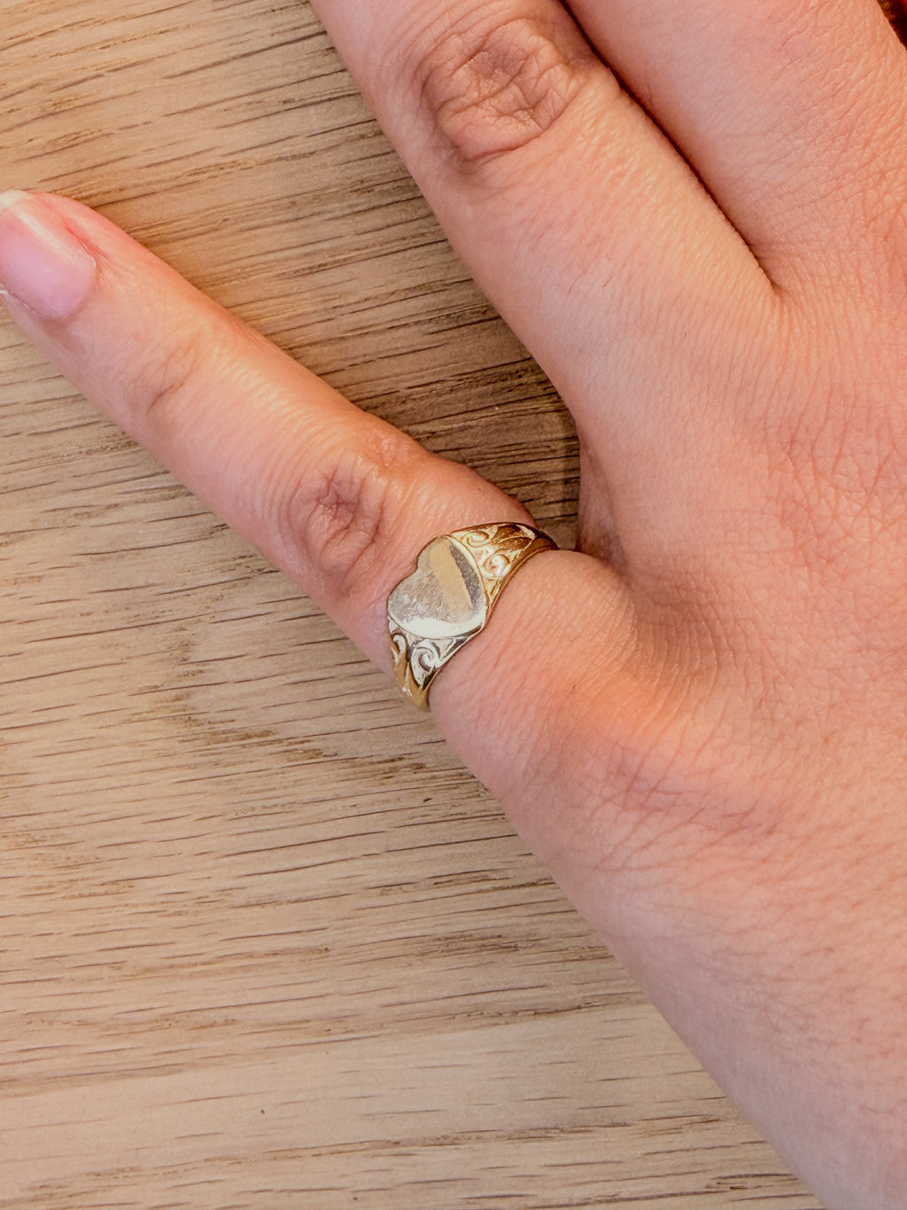 Heart-shaped Signet Ring