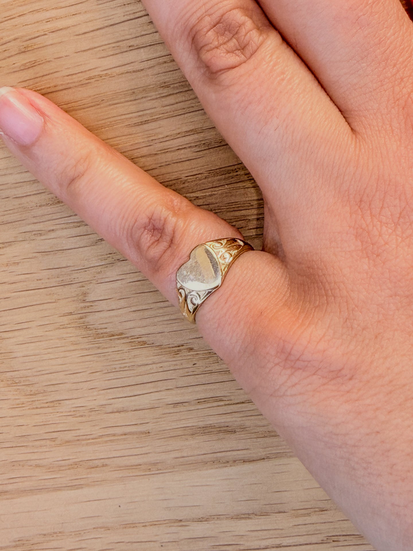Heart-shaped Signet Ring