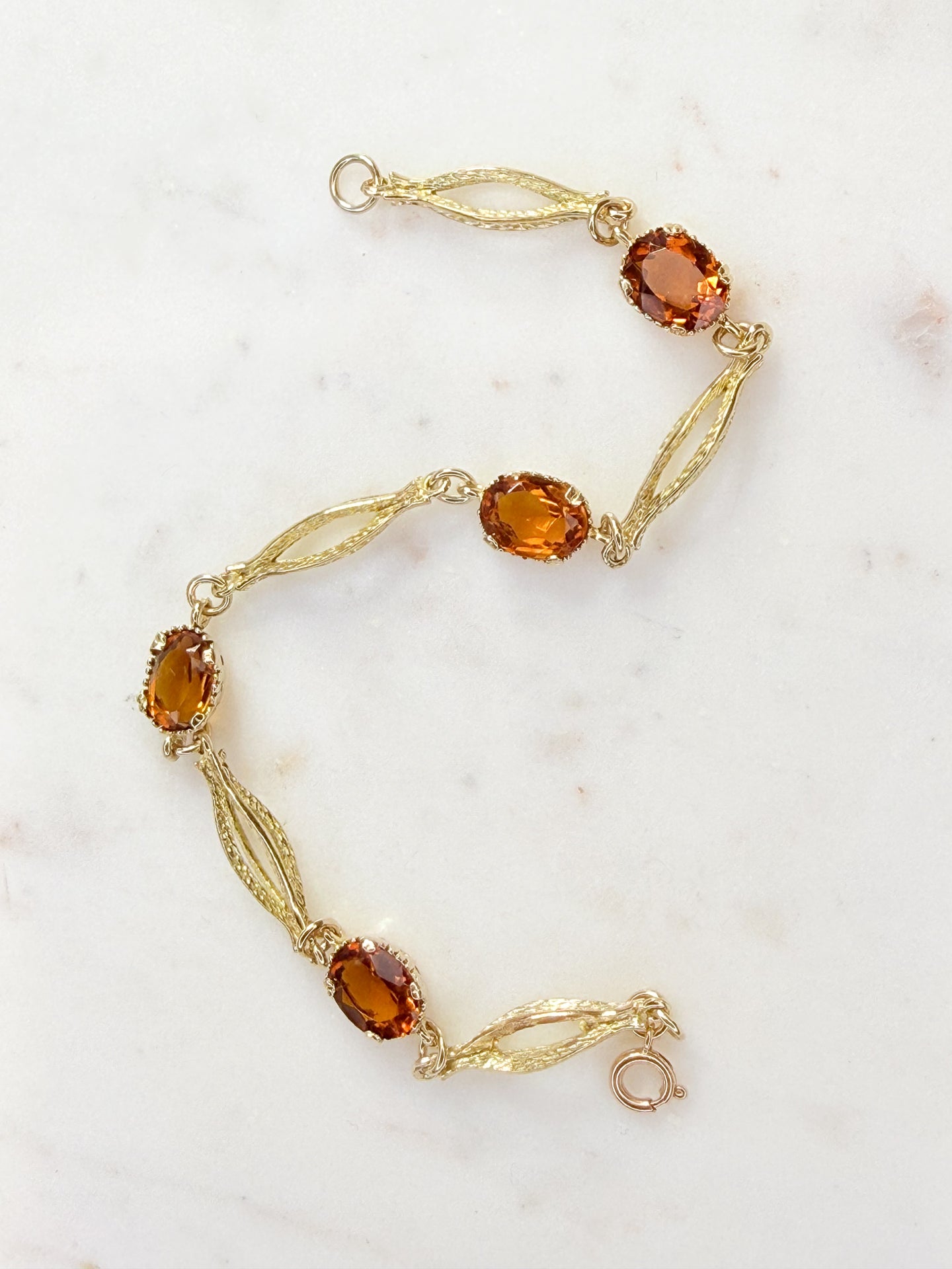 Gold and Citrine Bracelet