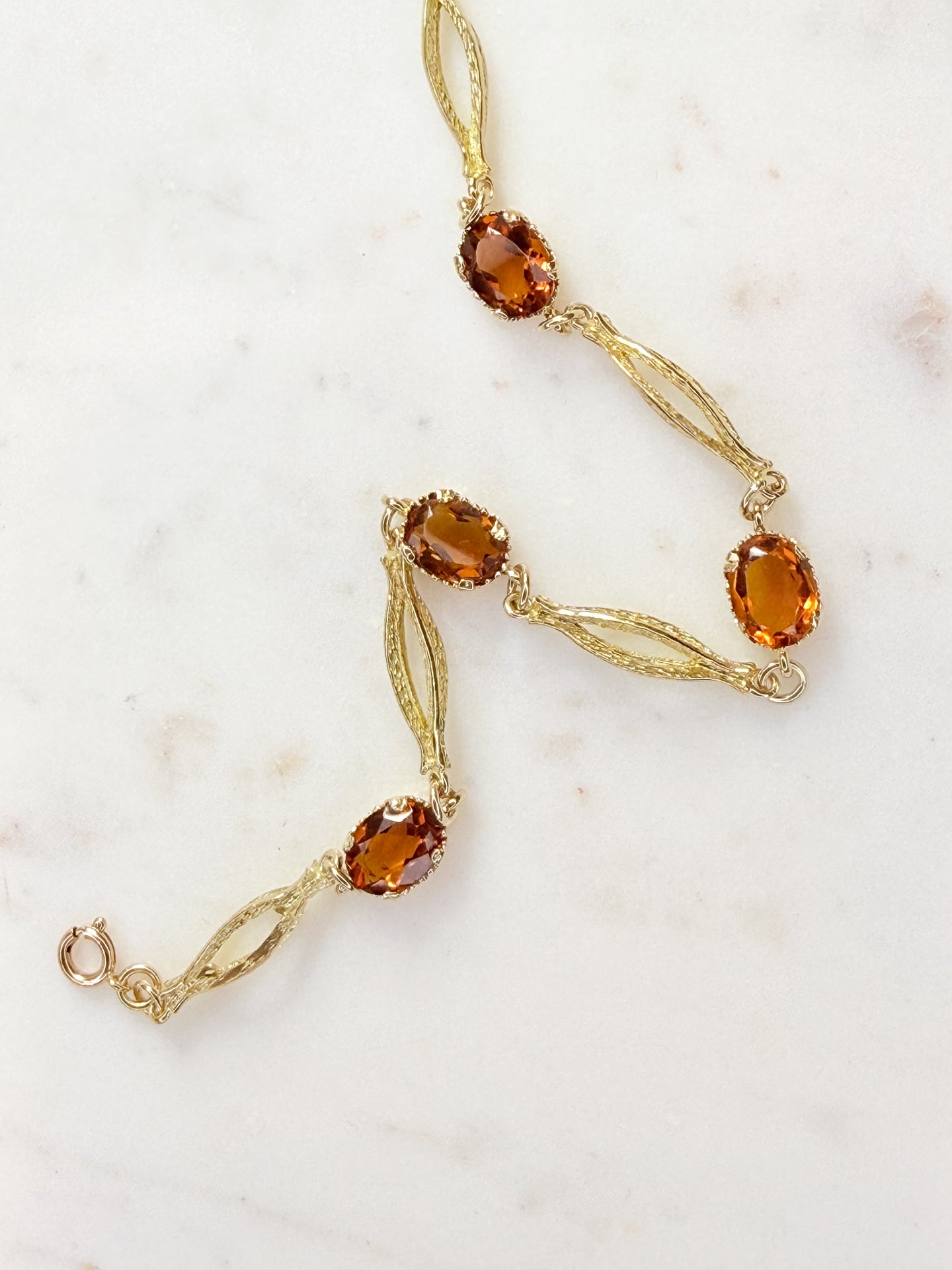 Gold and Citrine Bracelet