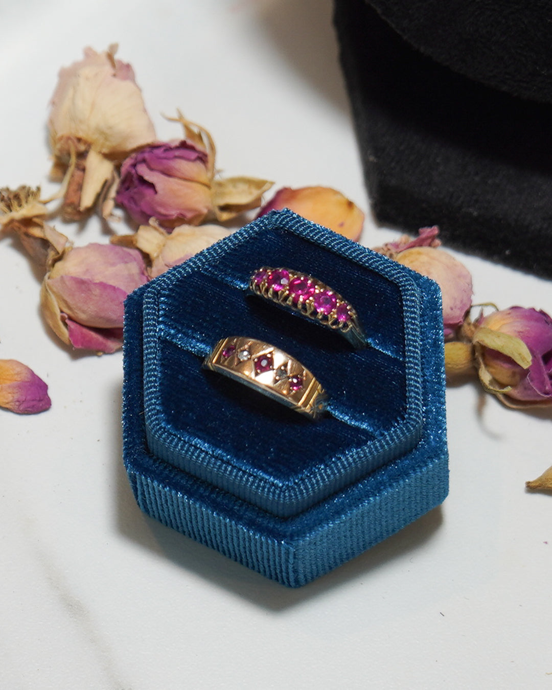 18ct Antique Ruby Five Stone Ring