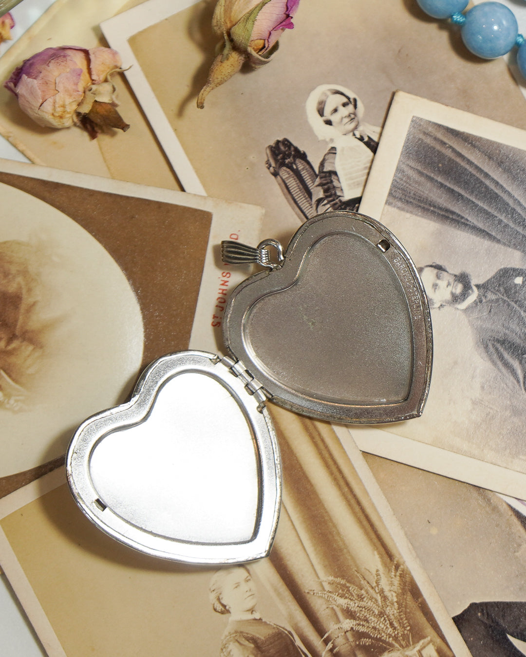 Large Silver Heart Locket