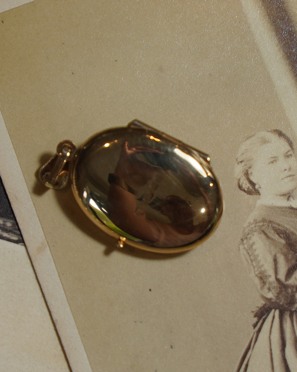 Gold and Garnet Locket