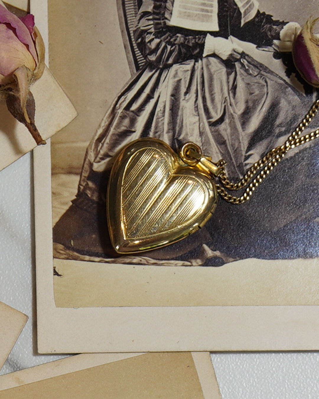 Gold Filled Heart Locket and Chain