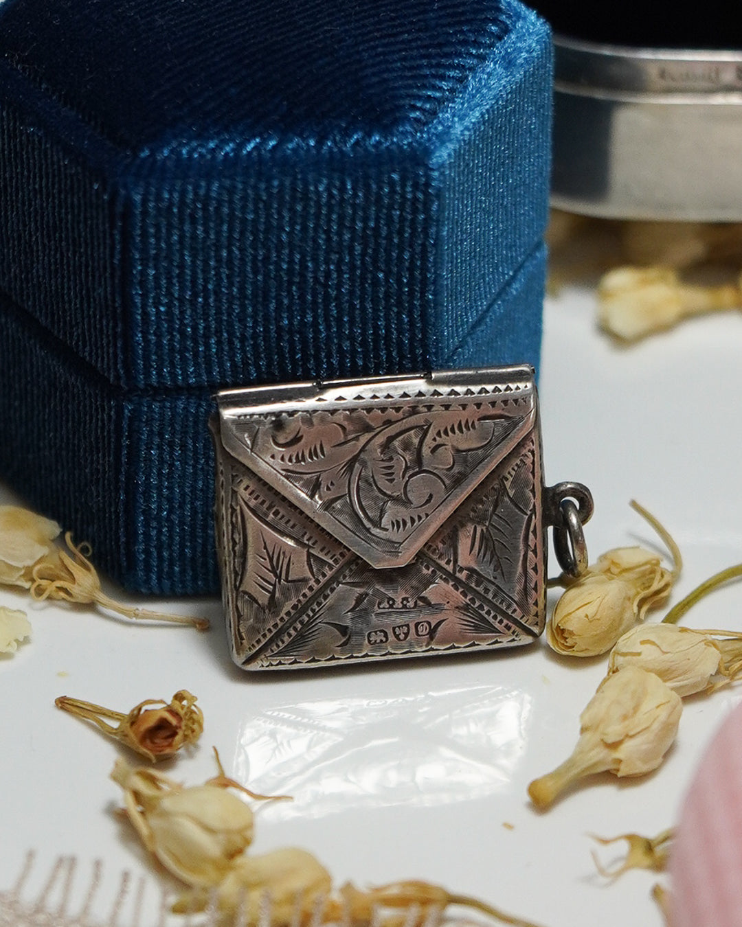 Engraved Sterling Silver Opening Stamp Envelope Charm