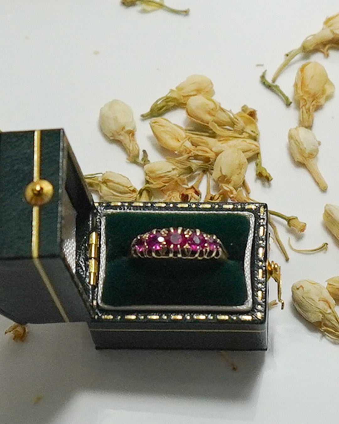 18ct Antique Ruby Five Stone Ring