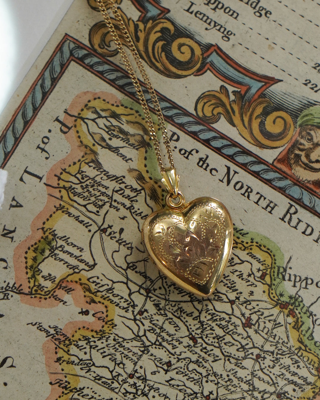 Gold Filled Heart Locket and Chain