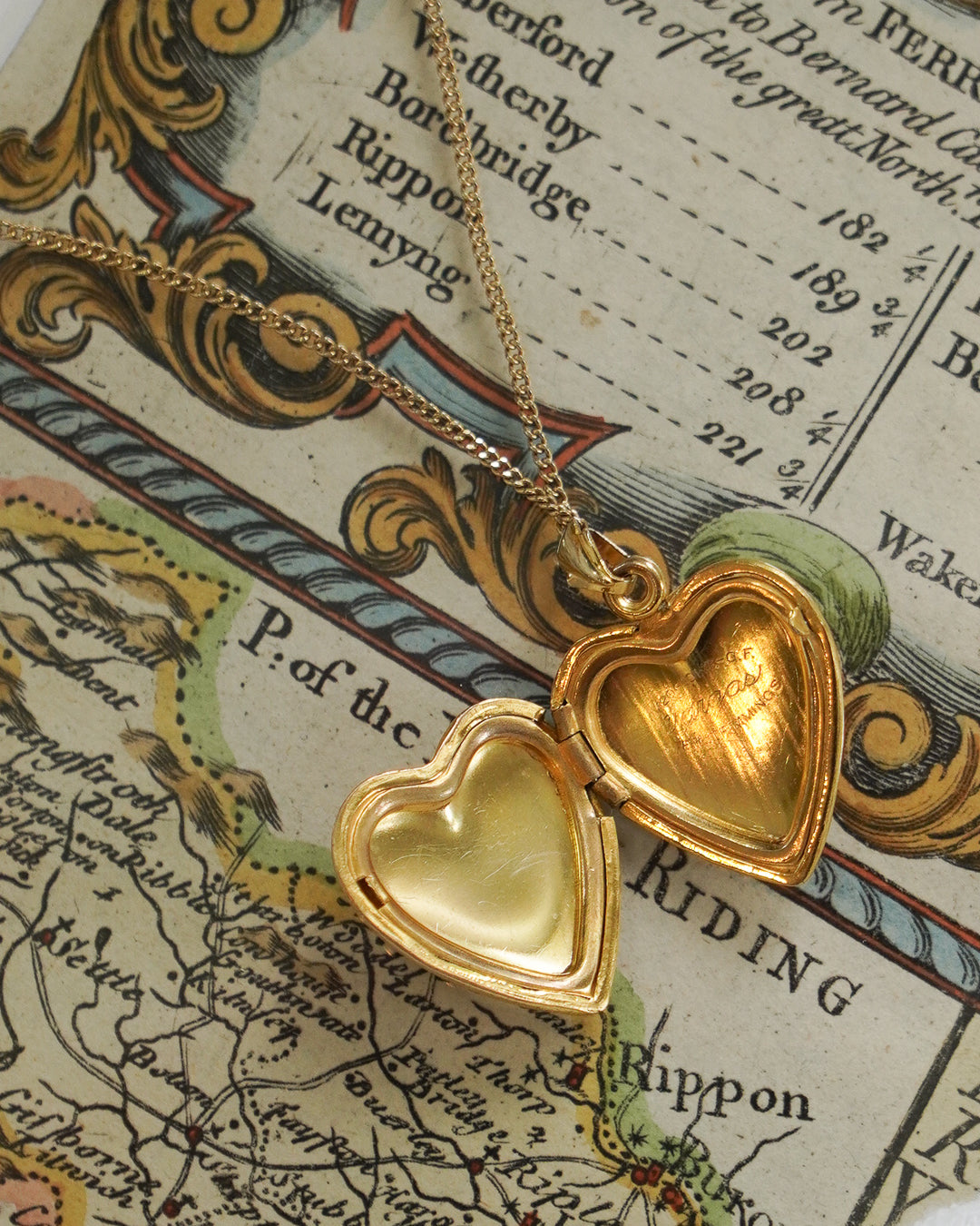 Gold Filled Heart Locket and Chain