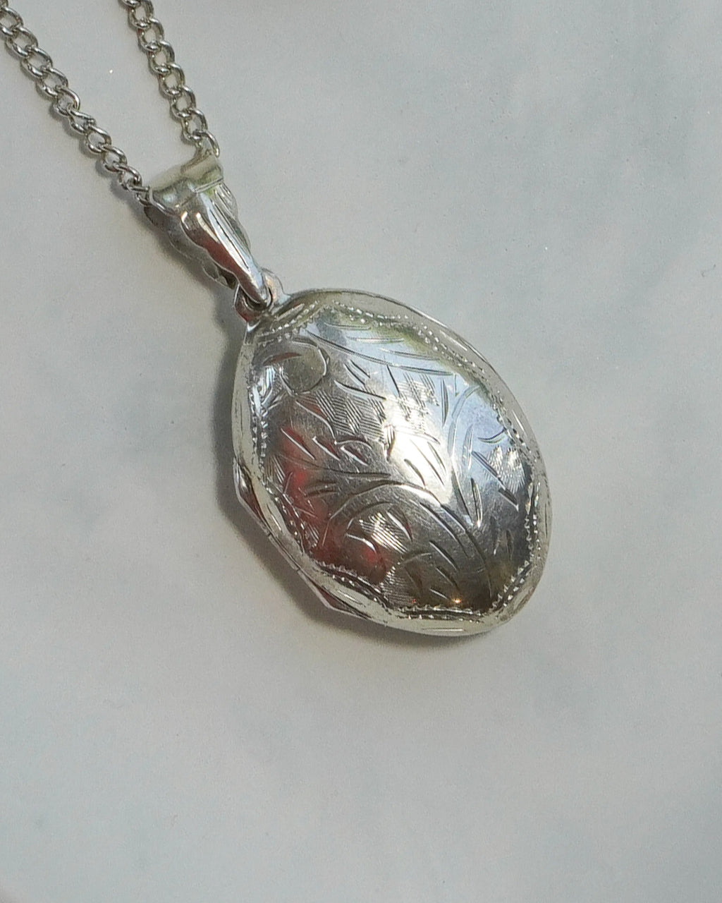Sterling Silver Locket and Chain
