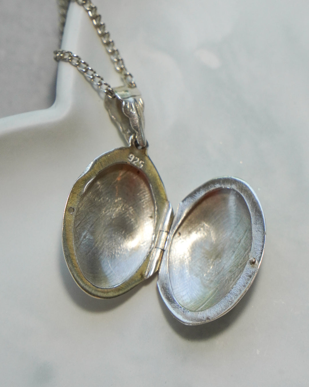 Silver Locket and Chain